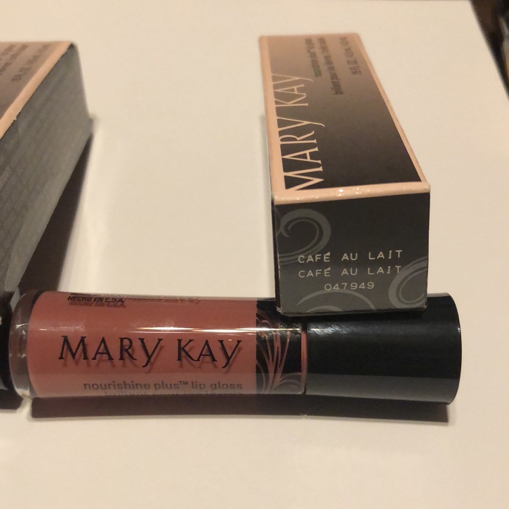 NWT-MARY KAY/ Cafe Au Lait, Melon Sorbet, Sun Blossom Nourishing Plus Lipgloss. - Picture 2 of 5